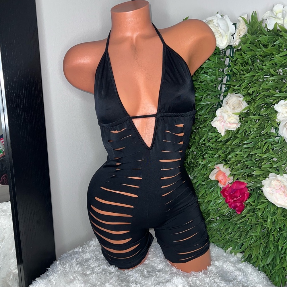 Cutout Short Romper